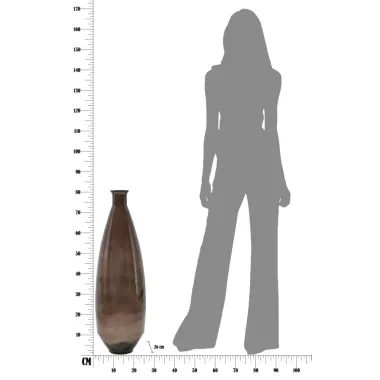 Wazon JARRON Adobe Szkło Recyklingowe 26X80 cm (PRODUKOWANY W HISZPANII)